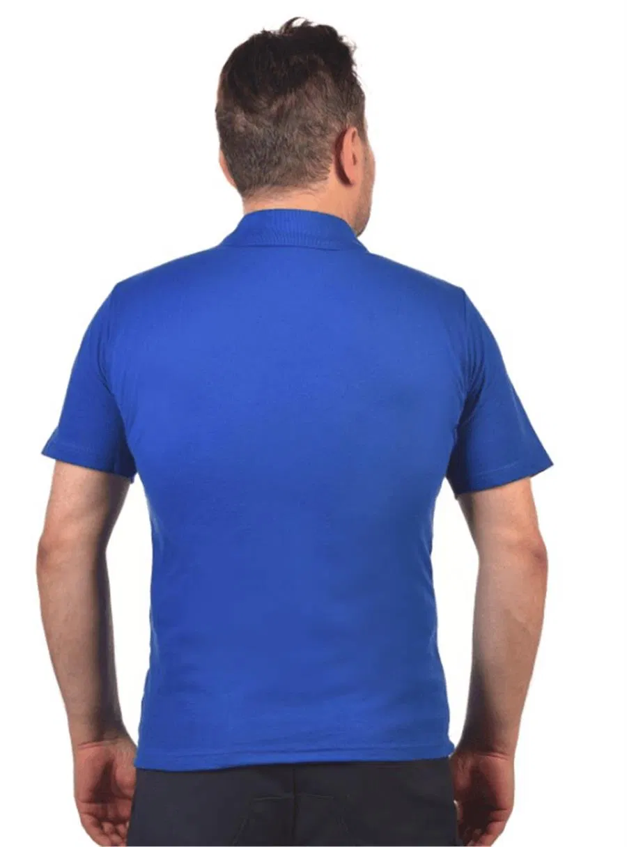 Yakalı Süprem 30/1 Pamuk Penye Kumaş Unisex Mavi