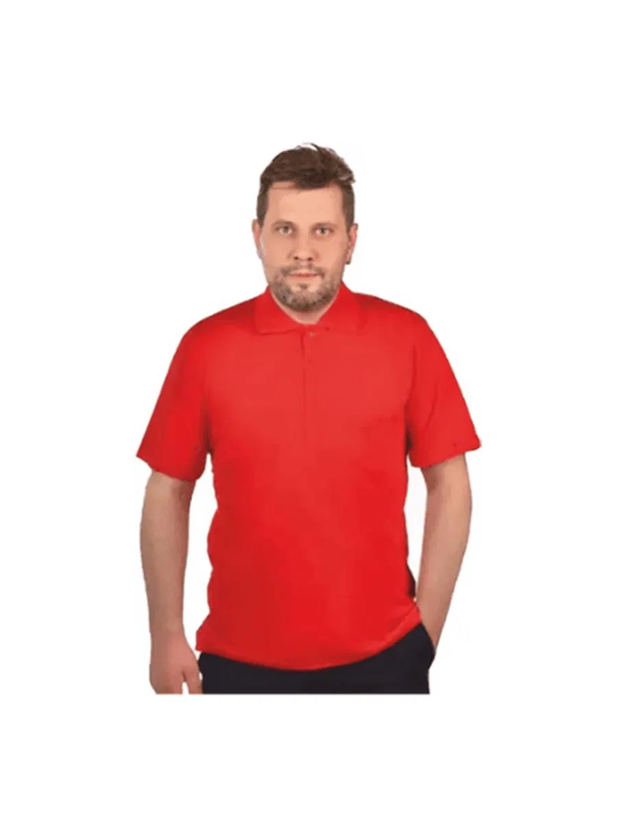 Yakalı Süprem 30/1 Penye Kumaş Unisex Kırmızı