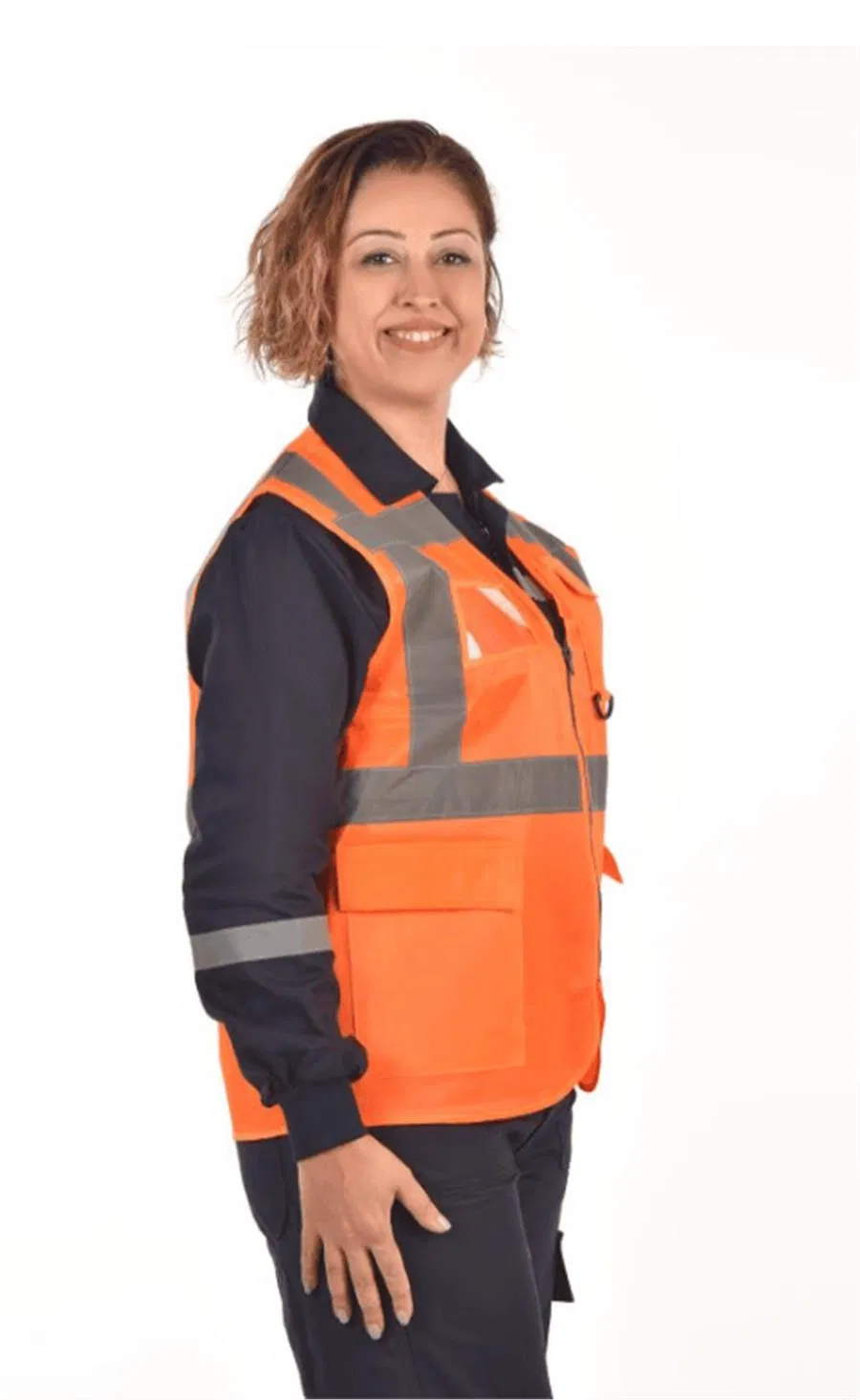 Mühendis Tip Reflektörlü Cepli İkaz Yeleği thumbnail 2