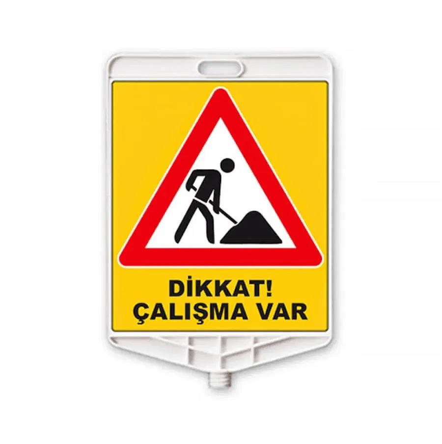 Dikdörtgen Uyarı Levhası - Dikkat Çalışma Var