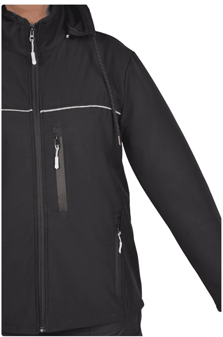 Softshell Mont Kapşonlu Su ve Soğuk Geçirmez Unisex thumbnail 3