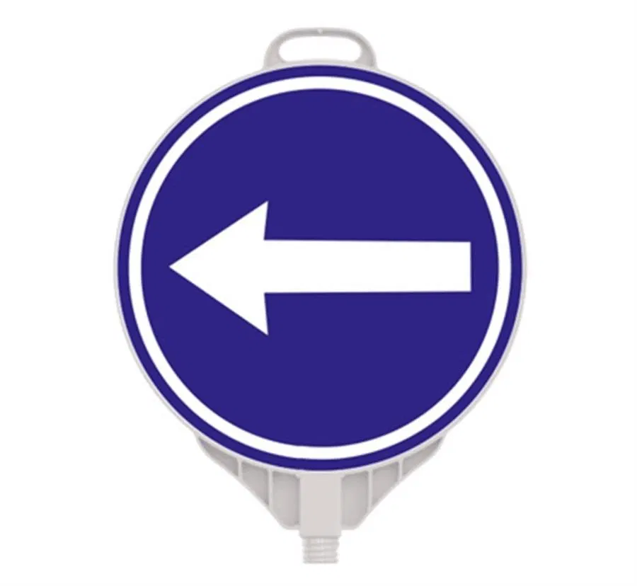 Yuvarlak Uyarı Levhası - Mecburi Yön (Sol)