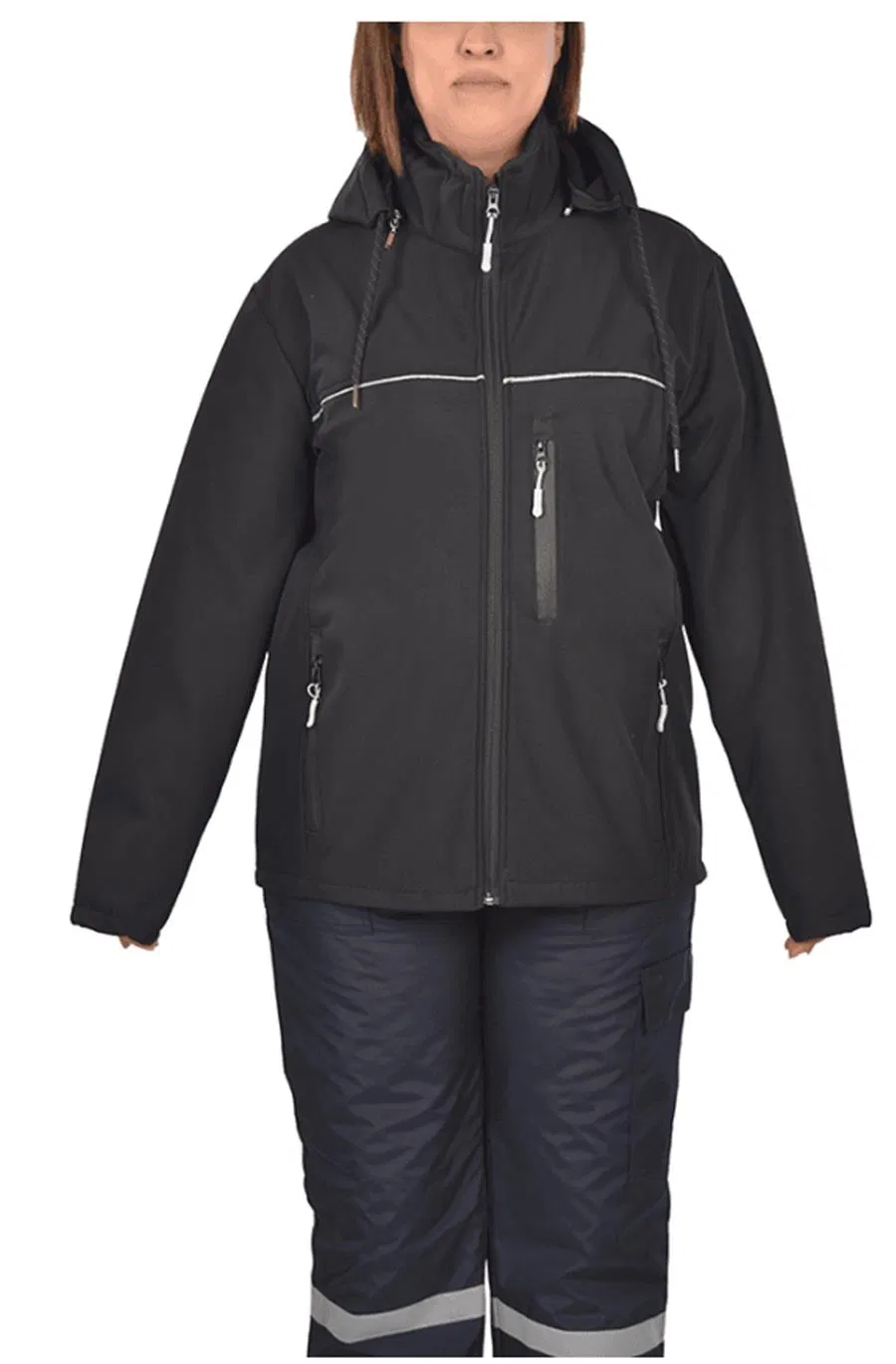 Softshell Mont Kapşonlu Su ve Soğuk Geçirmez Unisex thumbnail 4