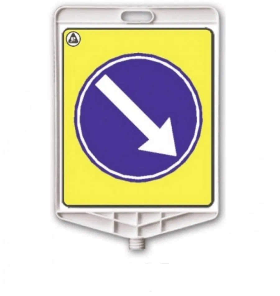 Dikdörtgen Uyarı Levhası - Sağdan Gidiniz