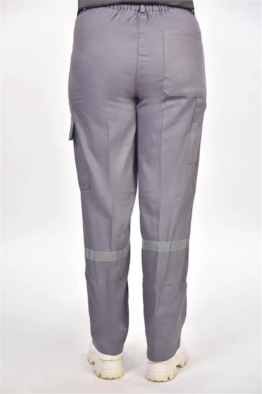 İş Pantolonu 16/12 Kargo Cepli Reflektörlü Gri Unisex thumbnail 4